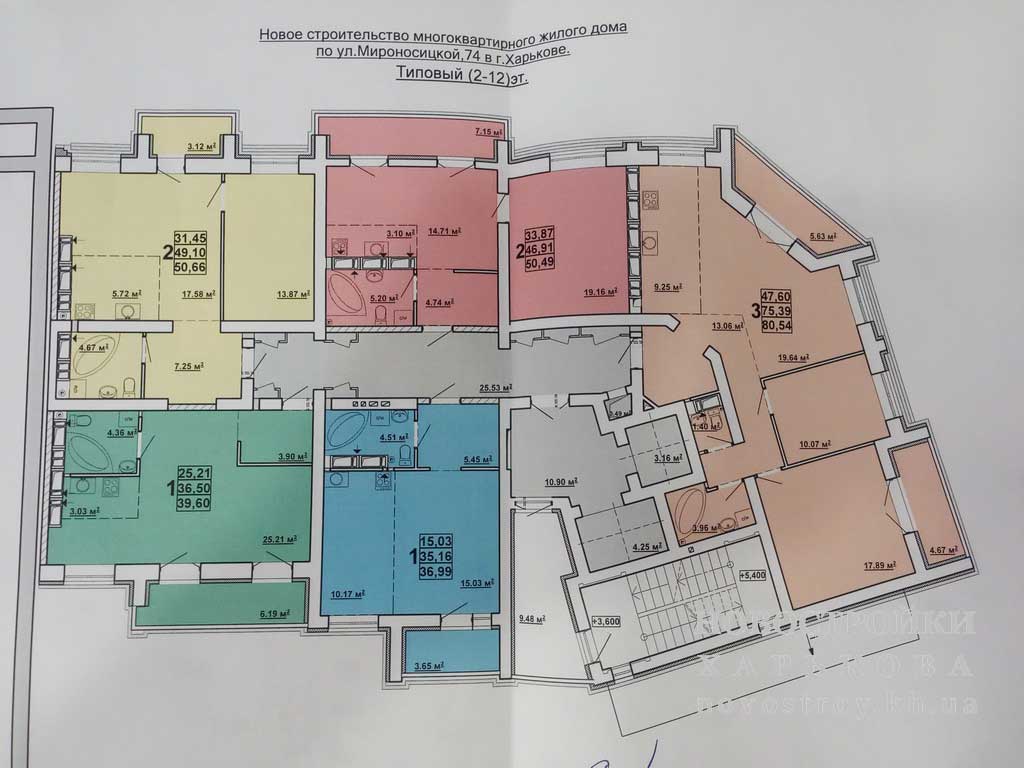 Планировки ЖК Мироносицкая